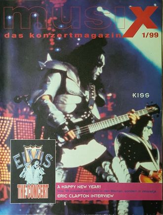 MusiX Das Konzertmagazin January 1999 Kiss Cover, Иностранные музыкальные журналы, Intpressshop