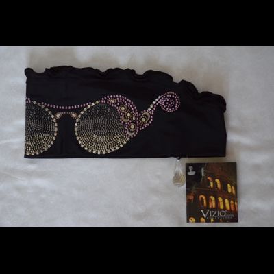 Спортивная полоска на голову с украшениями Vizio Италия 4629 F черная