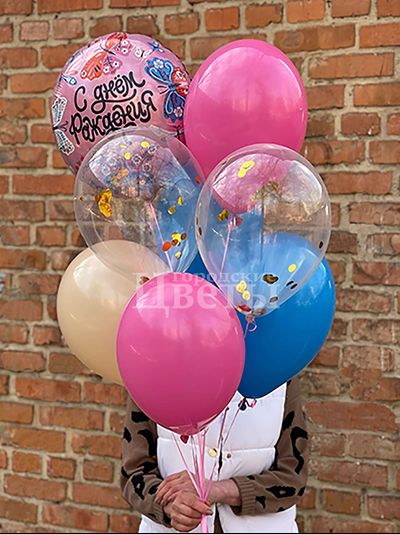 Набор шаров "С Днём Рождения"
