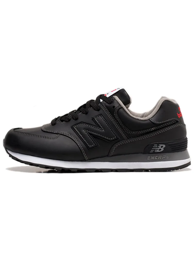 New Balance 574 Leather All Black