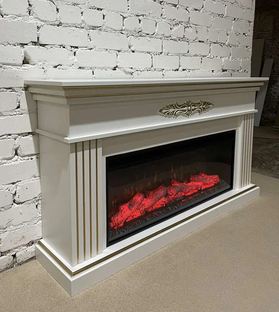 Линейный электрический камин Денвер