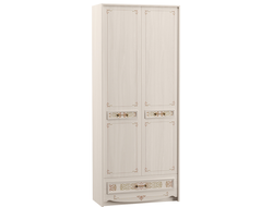 Шкаф 2дв с полками и штангой Флоренция 13.04, ясень анкор