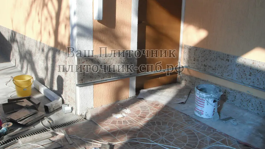 Адлер. Облицовка фасада дома.