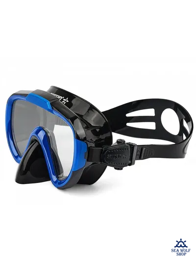 Маска с трубкой Sargan "ДАЙВА-С" черный/синий