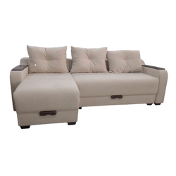 Диван евроугол "Эффект" бежевый