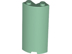 Cylinder Quarter 2 x 2 x 5 with 1 x 1 Cutout, Sand Green (30987 / 6201648)