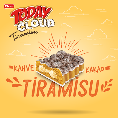 Пирожное Today Cloud с кремом Тирамису