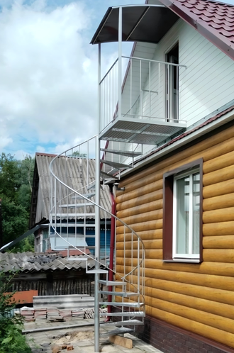 Лестница винтовая для улицы - Арт 05