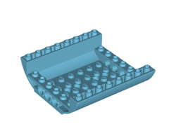 Slope, Curved 8 x 8 x 2 Inverted Double, Medium Azure (54091 / 6294563)