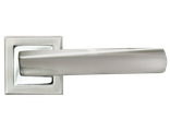 Дверные ручки RUCETTI RAP 11-S SN/CP Цвет - Белый никель/хром