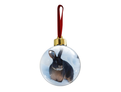Новогодний ёлочный шар год Кролика №9