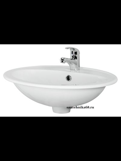 Раковина встраиваемая Cersanit CALLA 54 на столешницу круглая