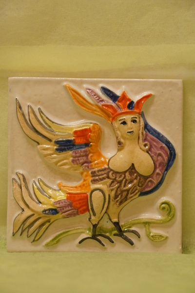 Гамаюн (изразцовая плитка)