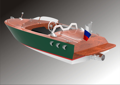 Моторная лодка с водометным движителем Bullitt Jet