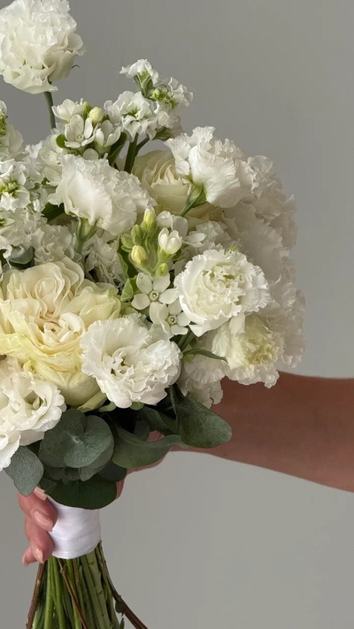 Букет невесты & Бутоньерка № 1400