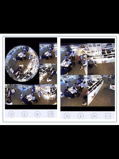 Потолочная- настенная WiFi видеокамера панорамная с DVR (fish_ufo_v380_B),  HD 960P