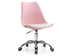 Пластиковое компьютерное кресло Kolin pink / white