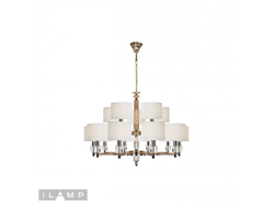 Подвесная люстра iLamp Alexa P2404-10+5 Nickel