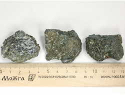 Актинолит, в ассортименте, Россия, Северный Кавказ, КЧР, река Большой Блыб (40-45 мм, 37-40 г) №29637