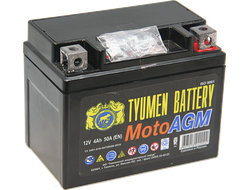 Аккумулятор TYUMEN BATTERY 6MTС-4 AGM 4Ач ток 50А (EN) ДхШхВ 114х70х86мм YB4L-B, YB4L-A, YTX4L-BS