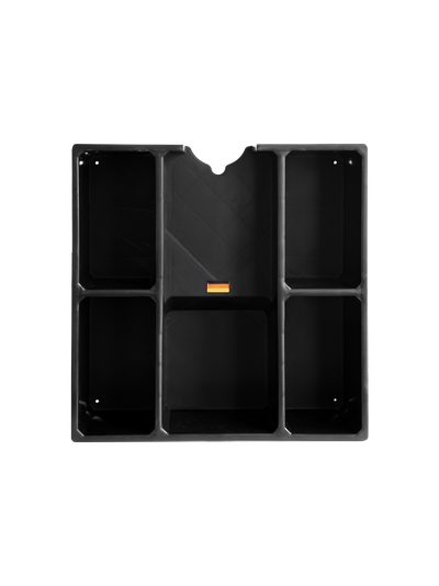 Держатель для полировальных машинок с дополнительными полками, чёрный AU-L010