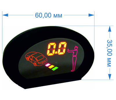 MLCD-14 (Парктроник  - 4 датчика)