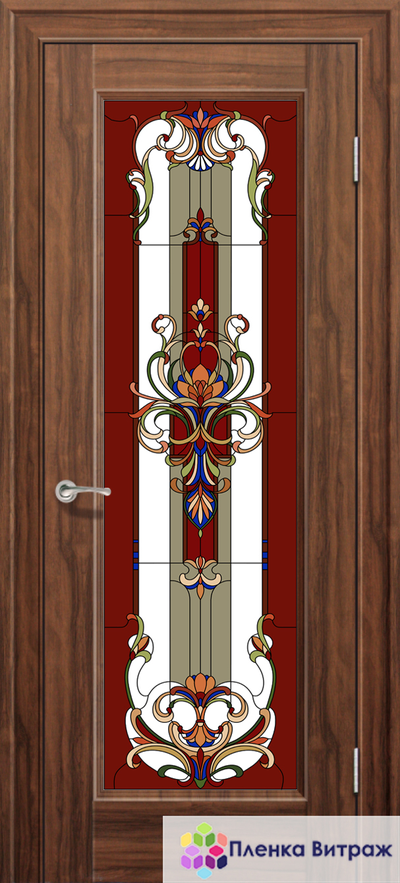Витражная пленка, витражная пленка самоклеющаяся под заказ,пленочный витраж с классическим рисунком