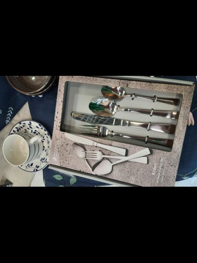 Набор столовых приборов Arden, серебристый, 4 персоны, 16 предметов