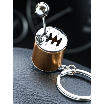 Брелок рычаг КПП, металл, ЗОЛОТО