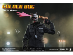 ПОМЯТА УПАКОВКА - Золотой Пёс - Коллекционная ФИГУРКА 1/12 scale GOLDEN DOG – Death Gas Station series (PES022) - Damtoys x Coal Dog