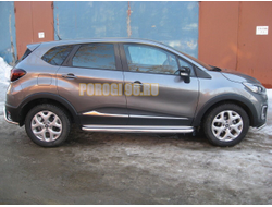 Пороги с площадкой D 60,3 для Renault Kaptur (2020-...)