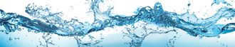 Голубая вода МДФ / Полимер фартук