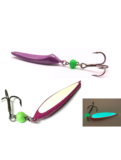 Блесна Оска-судак (21гр), длина 6,5см, цвет ФИОЛЕТОВЫЙ