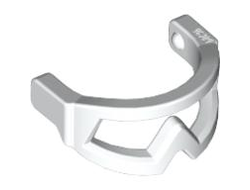 Minifigure, Visor Snow Goggles, White (46304 / 4549059 / 6170703)