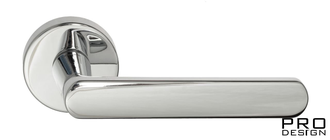 Дверная ручка на круглом основании Fratelli Cattini "NEVADA" 7-CR полированный хром