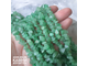 "Авантюрин зеленый" кварцит крошка галтовка 6-12 мм, цена за нить 39 см