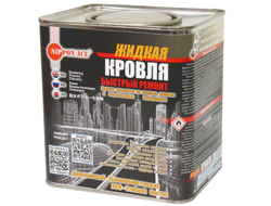 Густой Кровельный Герметик "Жидкая Кровля - быстрый ремонт". Ведро 2,4 л.