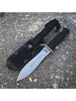 ТАКТИЧЕСКИЙ НОЖ КРЕЧЕТ сталь Х12МФ, рукоять резина, НОЖНЫ ABS