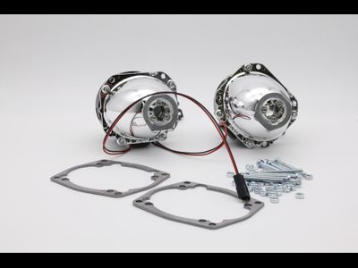 Комплект Mini H1 G6 2.5 дюйма с рамками для замены галогенных линз автомобилей ВАЗ 2110, ВАЗ 2111, ВАЗ 2112 (1997 - 2007. в.)