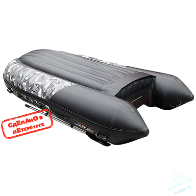 Лодка ПВХ Hunterboat Хантер Про 350Pro Серый КМФ