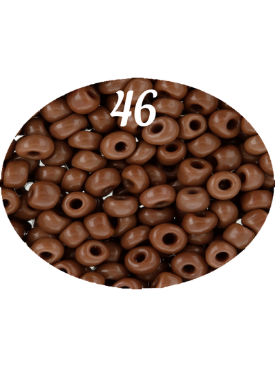 Бисер Zlatka 8/0 10гр цвет № 0046 шоколадный