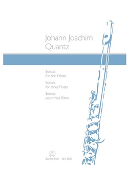 Quantz, Johann Joachim Sonate D-Dur f?r 3 Fl?ten Spielpartitur