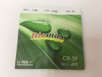 Линзы CR-39  Biomax +/-6.50...+/-10.00 (65 mm)