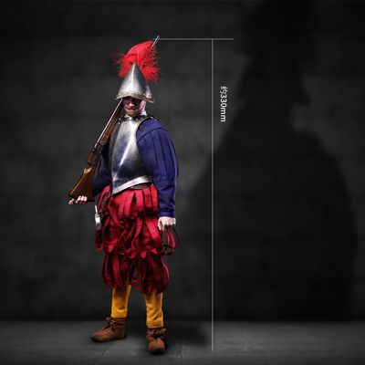 Испанский мушкетер (медно-никелевая версия) - КОЛЛЕКЦИОННАЯ ФИГУРКА 1/6 Series of Empires Spanish Conquistadors Nickel Silver Edition MUSKETEER (SE139) - COOMODEL