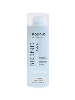 KAPOUS BLOND BAR Питательный оттеночный бальзам для оттенков блонд Nourishing toning balsam