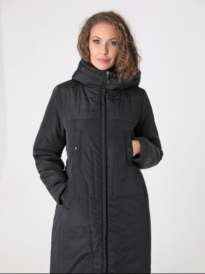 Пальто 24401 черный ЗИМА