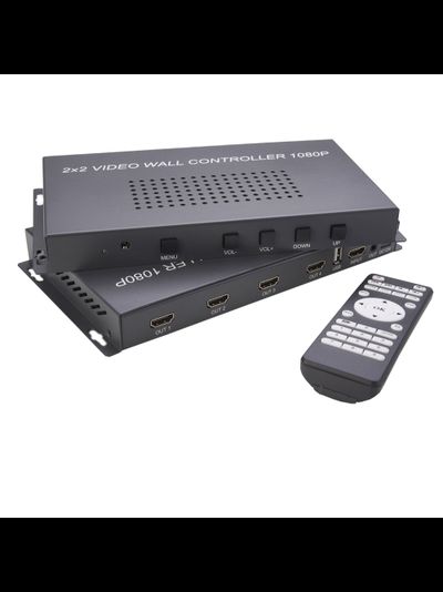 DE/VT-VWHD1 (usb) Контроллер видеостены 2x2, пульт управления. Вход HDMI и USB
