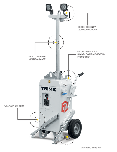 TRIME X-BABY аккумуляторная осветительная мачта