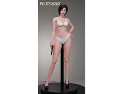 ПРЕДЗАКАЗ - Ада Вонг (серия Resident Evil) - Коллекционная ФИГУРКА 1/3  Battle Girl Full Silicone Articulated Doll (FG004) - FG Studio ?ЦЕНА: 113600 РУБ.?