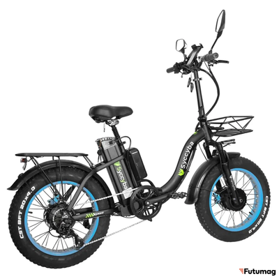 Электровелосипед Syccyba H2 DUAL синий
